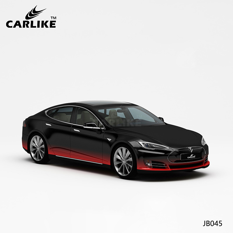 CARLIKE卡莱克™CL-JB-045特斯拉上黑下红车身改色