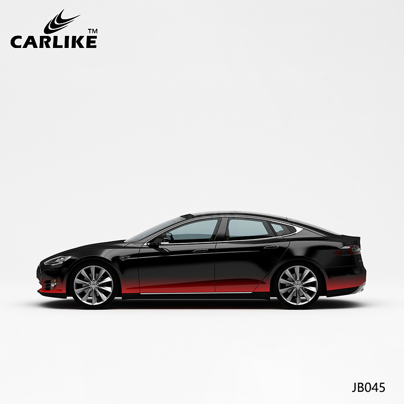 CARLIKE卡莱克™CL-JB-045特斯拉上黑下红车身改色