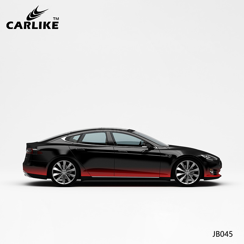 CARLIKE卡莱克™CL-JB-045特斯拉上黑下红车身改色