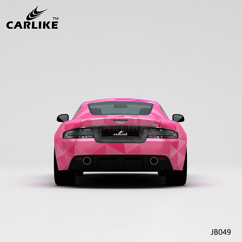 CARLIKE卡莱克™CL-JB-049阿斯顿马丁DBS紫粉三角底纹渐变整车改色