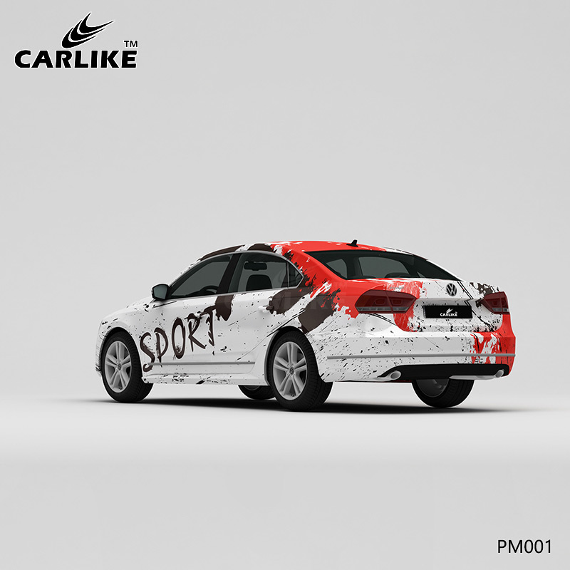 CARLIKE卡莱克™CL-PM-001大众SPORT彩色泼墨汽车彩绘