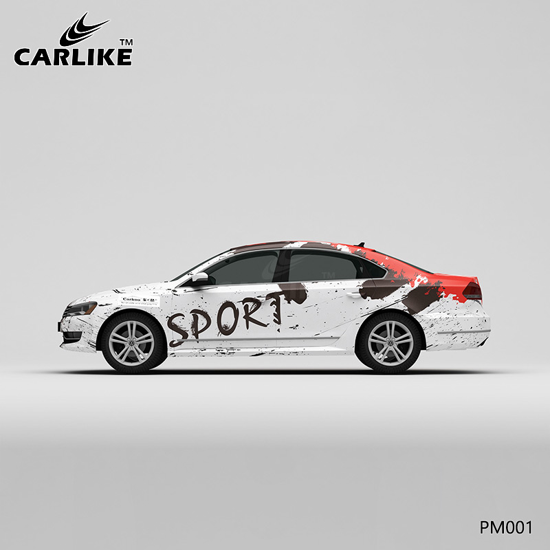 CARLIKE卡莱克™CL-PM-001大众SPORT彩色泼墨汽车彩绘