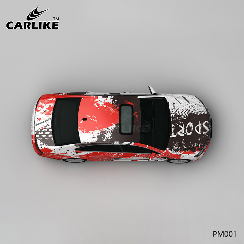 CARLIKE卡莱克™CL-PM-001大众SPORT彩色泼墨汽车彩绘