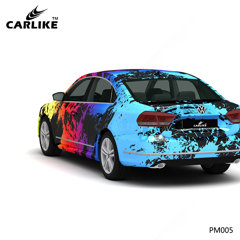 CARLIKE卡莱克™CL-PM-005大众彩色泼墨汽车改色