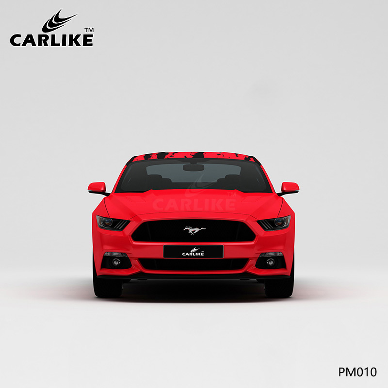 CARLIKE卡莱克™CL-PM-010野马红黑泼墨车身彩绘