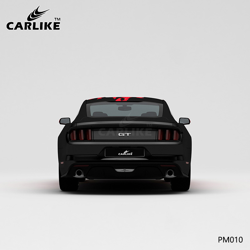 CARLIKE卡莱克™CL-PM-010野马红黑泼墨车身彩绘
