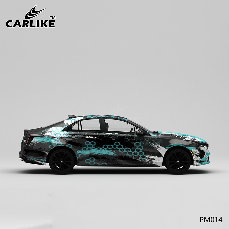 CARLIKE卡莱克™CL-PM-014凯迪拉克做旧泼墨全车改色