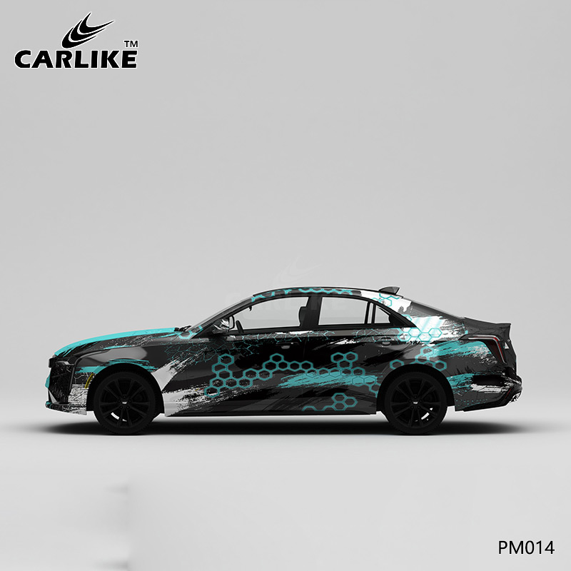 CARLIKE卡莱克™CL-PM-014凯迪拉克做旧泼墨全车改色