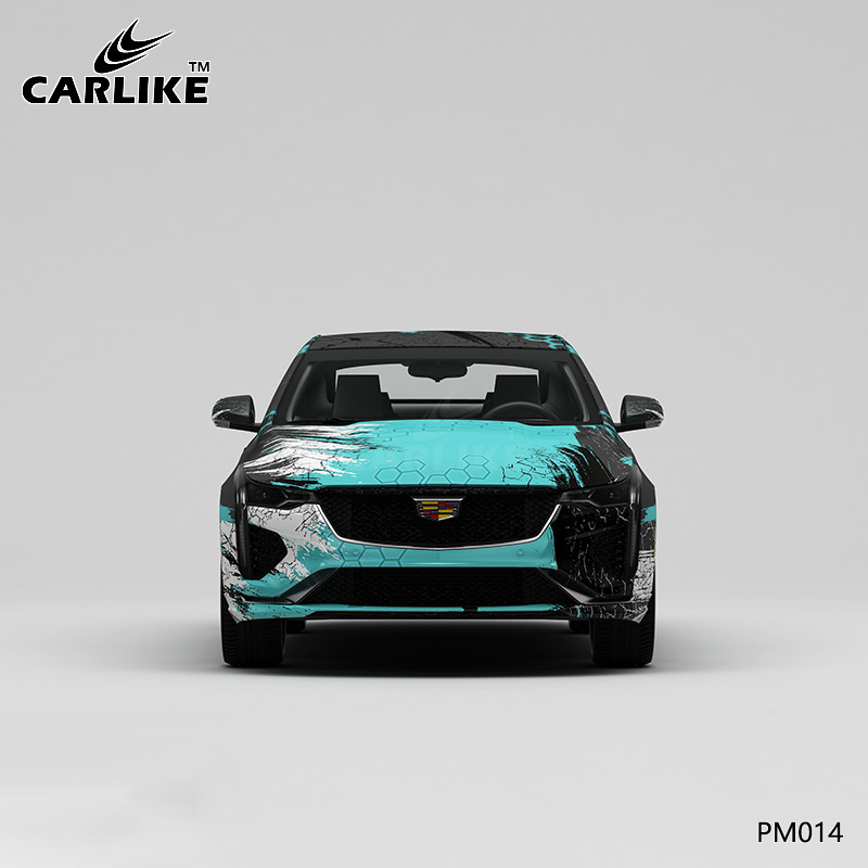 CARLIKE卡莱克™CL-PM-014凯迪拉克做旧泼墨全车改色