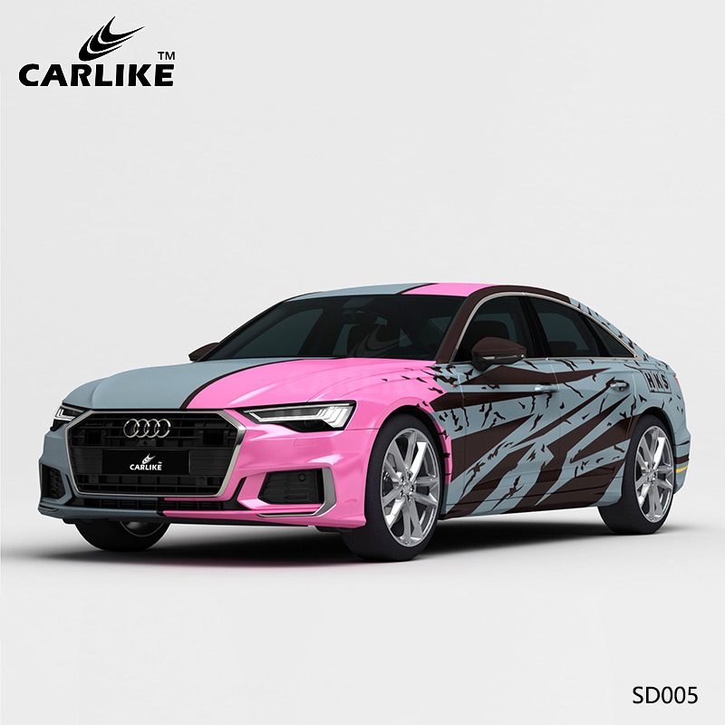 CARLIKE卡莱克™CL-SD-005奥迪粉蓝碎花双拼全车改装