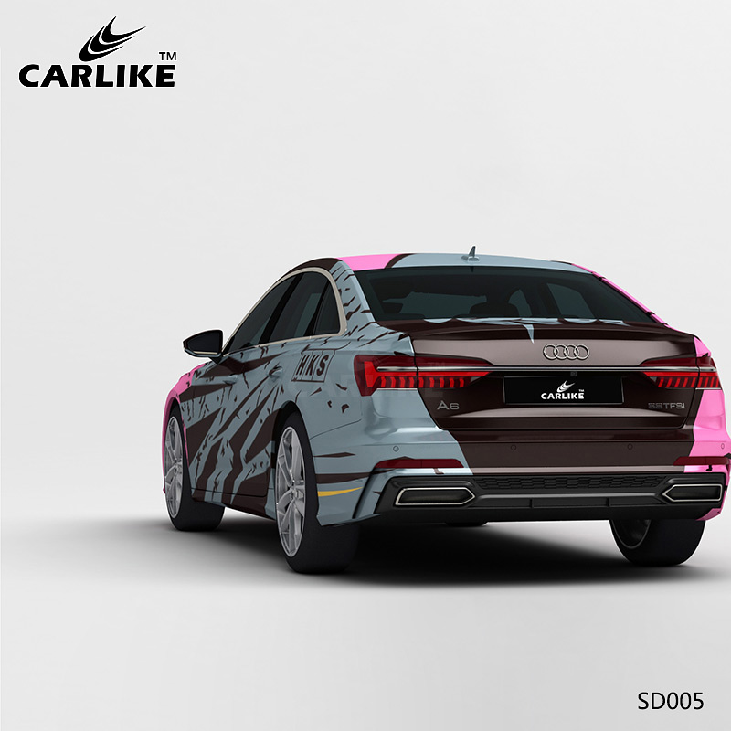 CARLIKE卡莱克™CL-SD-005奥迪粉蓝碎花双拼全车改装
