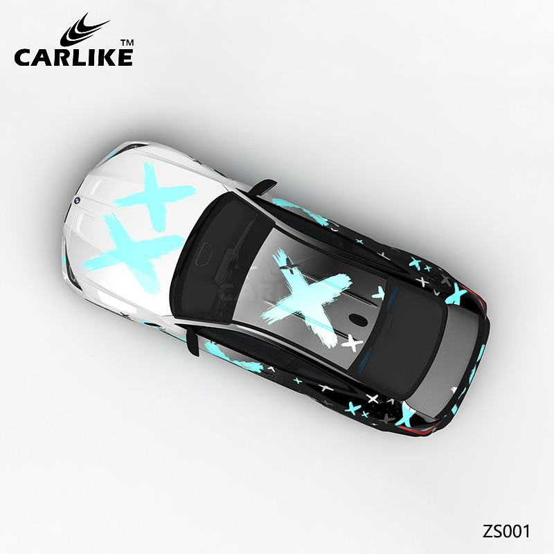 CARLIKE卡莱克™CL-ZS-001宝马渐变泼墨战损汽车改色