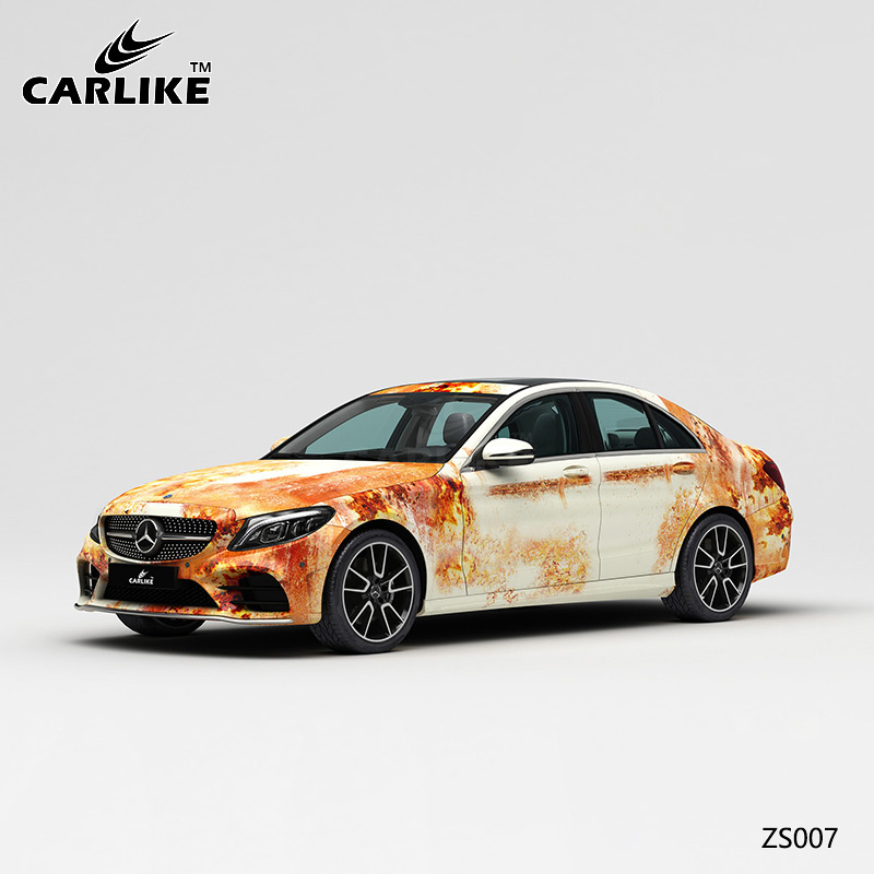 CARLIKE卡莱克™CL-ZS-008奔驰锈迹海湾石油做旧涂装奔驰车身彩绘