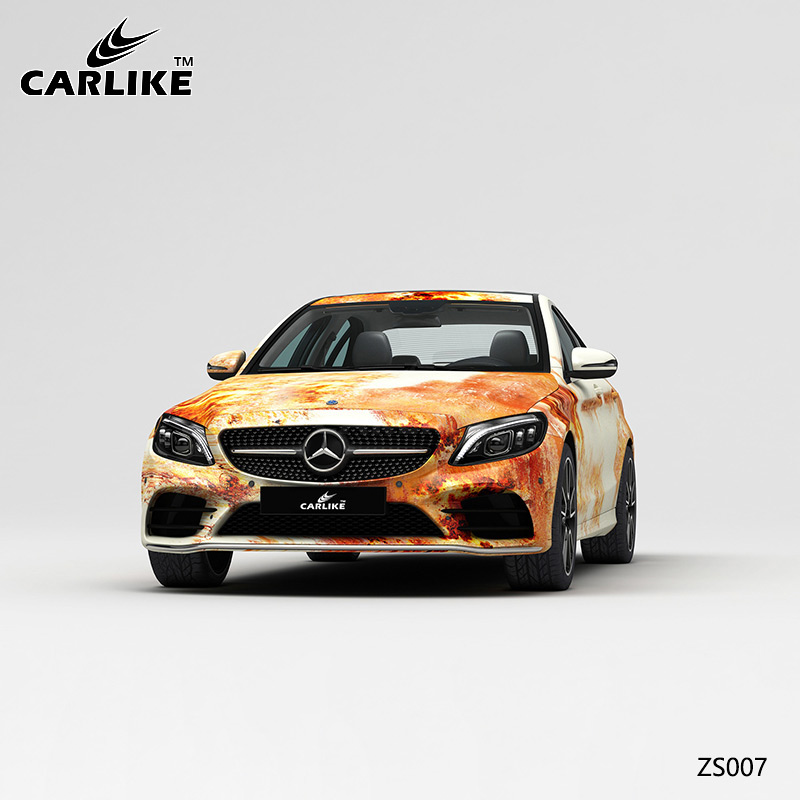 CARLIKE卡莱克™CL-ZS-008奔驰锈迹海湾石油做旧涂装奔驰车身彩绘