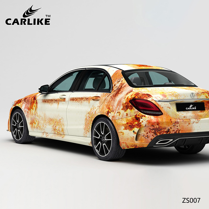 CARLIKE卡莱克™CL-ZS-008奔驰锈迹海湾石油做旧涂装奔驰车身彩绘