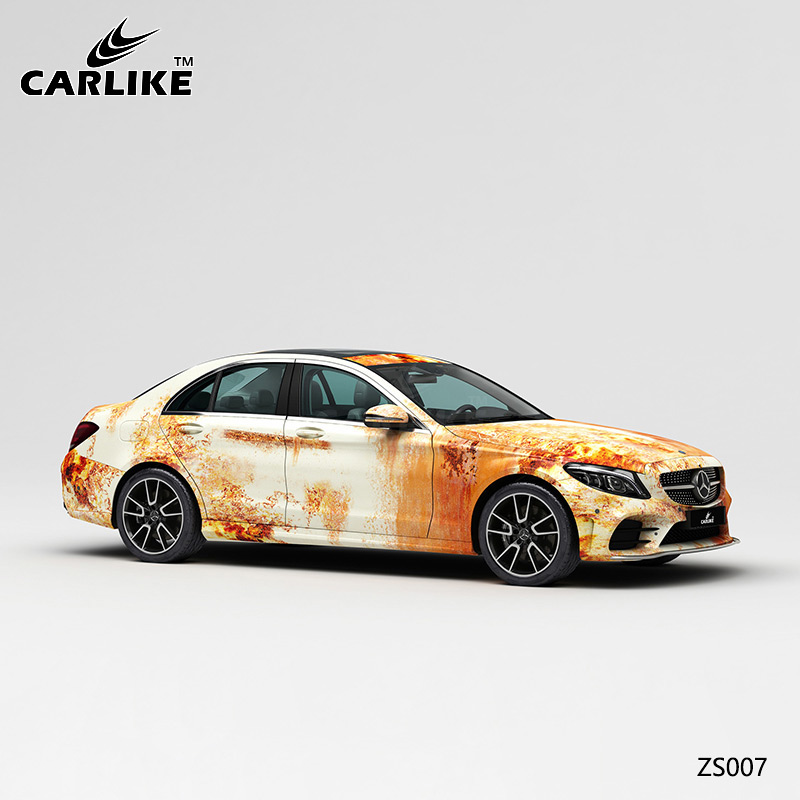 CARLIKE卡莱克™CL-ZS-008奔驰锈迹海湾石油做旧涂装奔驰车身彩绘