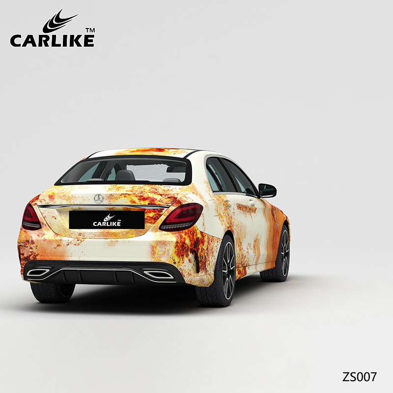 CARLIKE卡莱克™CL-ZS-008奔驰锈迹海湾石油做旧涂装奔驰车身彩绘