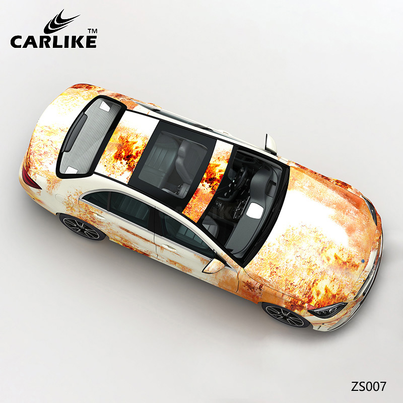 CARLIKE卡莱克™CL-ZS-008奔驰锈迹海湾石油做旧涂装奔驰车身彩绘