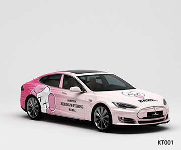 CARLIKE卡莱克™CL-KT-001特斯拉KAVAS芝麻街渐变汽车改色