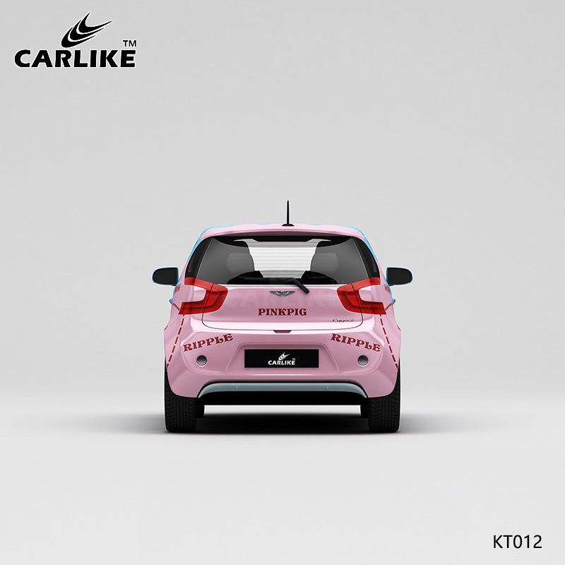 CARLIKE卡莱克™CL-KT-012MINI加菲猫双色粉猪整车贴膜