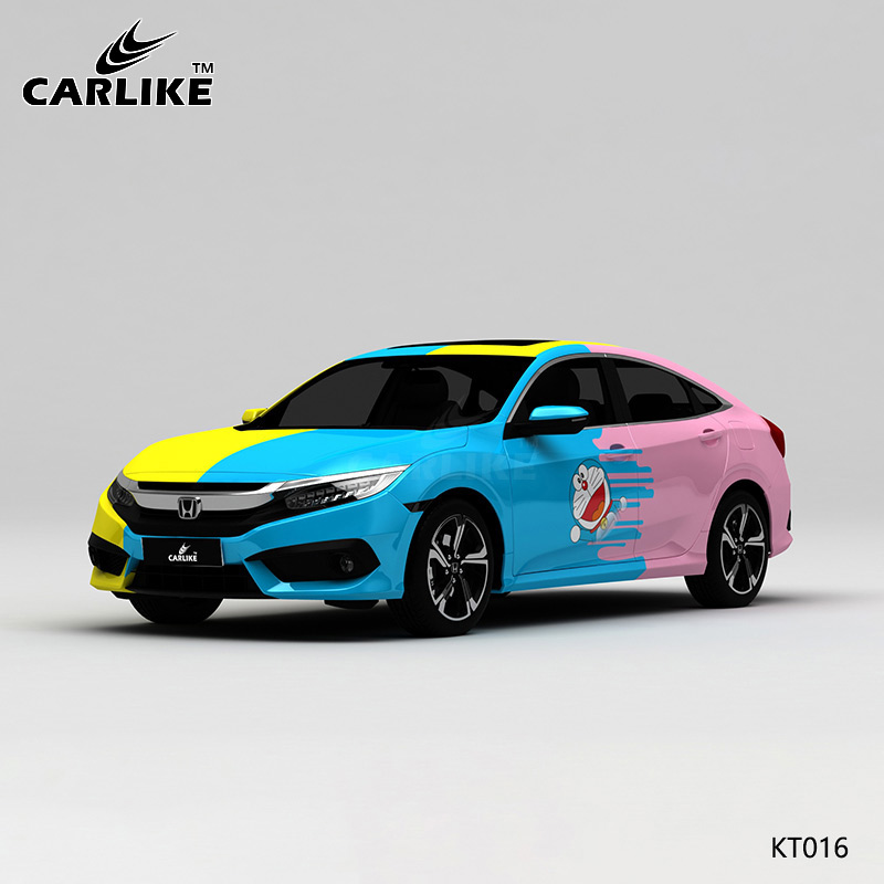 CARLIKE卡莱克™CL-KT-016本田三色机器猫海绵宝宝车身改装