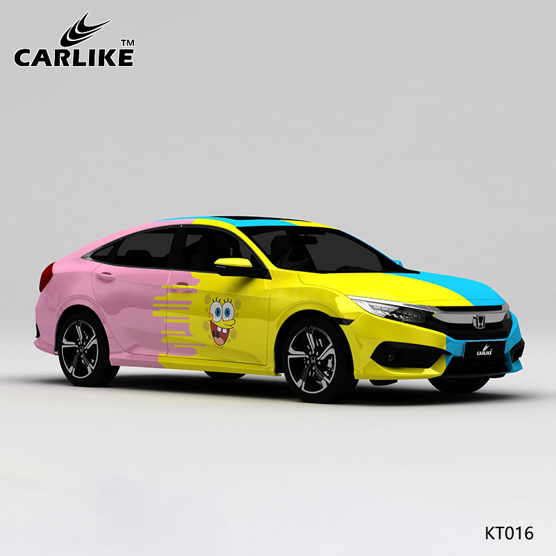 CARLIKE卡莱克™CL-KT-016本田三色机器猫海绵宝宝车身改装