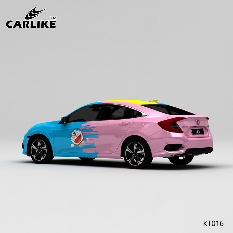 CARLIKE卡莱克™CL-KT-016本田三色机器猫海绵宝宝车身改装