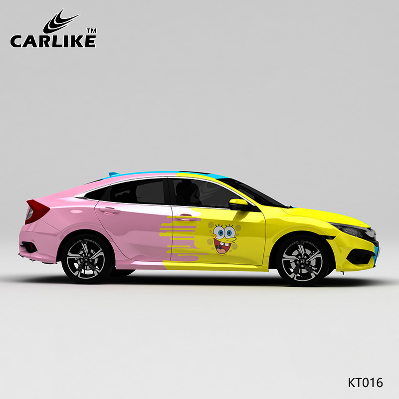CARLIKE卡莱克™CL-KT-016本田三色机器猫海绵宝宝车身改装