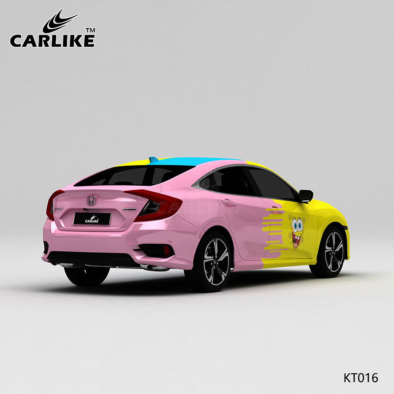 CARLIKE卡莱克™CL-KT-016本田三色机器猫海绵宝宝车身改装