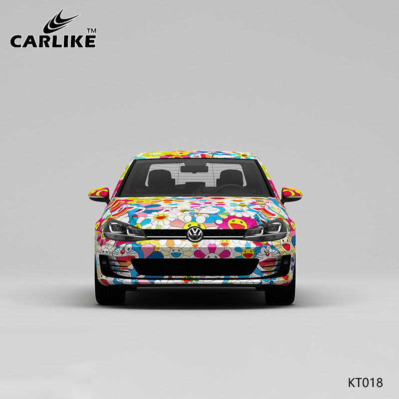 CARLIKE卡莱克™CL-KT-018大众太阳花机器猫日系全车改色