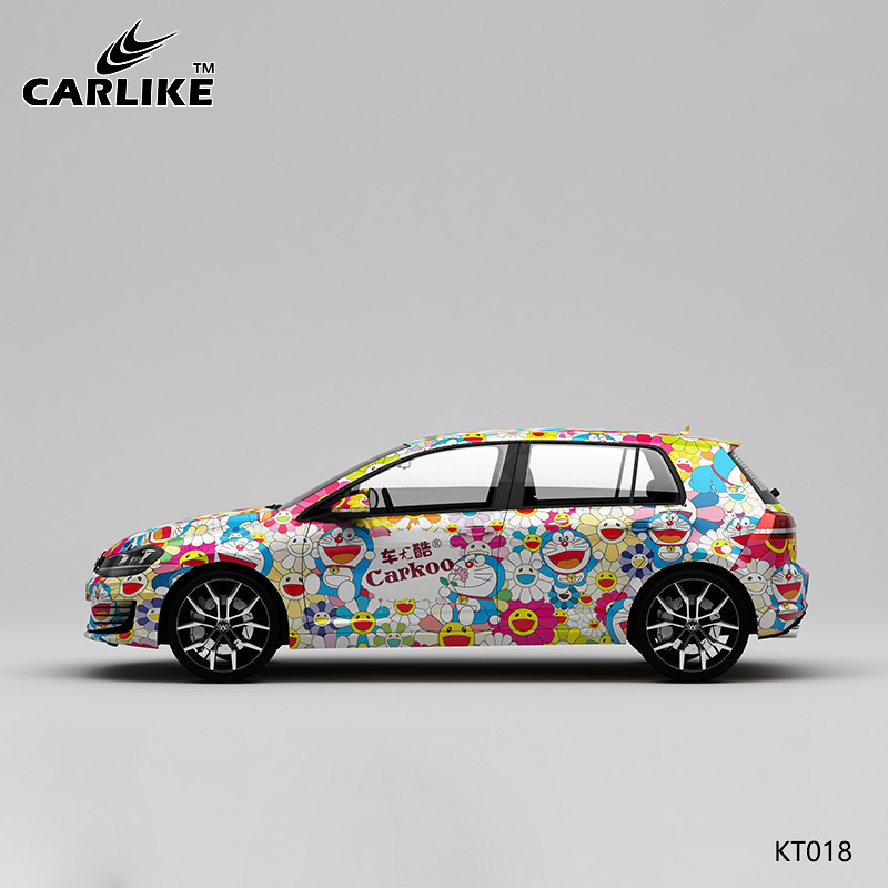 CARLIKE卡莱克™CL-KT-018大众太阳花机器猫日系全车改色