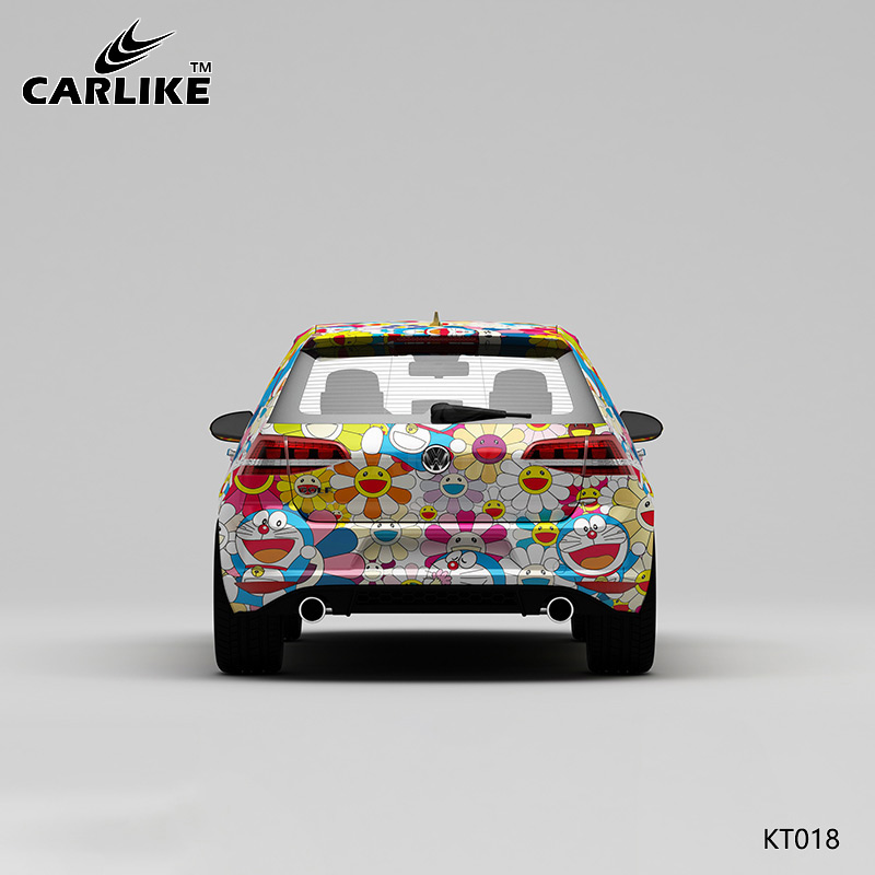 CARLIKE卡莱克™CL-KT-018大众太阳花机器猫日系全车改色