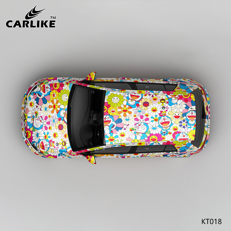 CARLIKE卡莱克™CL-KT-018大众太阳花机器猫日系全车改色