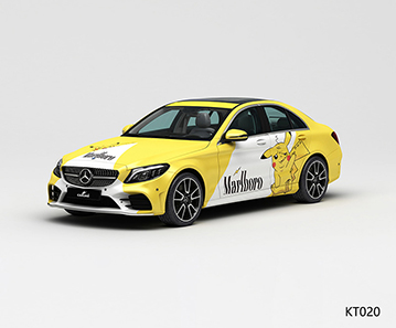 CARLIKE卡莱克™CL-KT-020奔驰邪恶皮卡丘万宝路香烟涂装整车彩绘