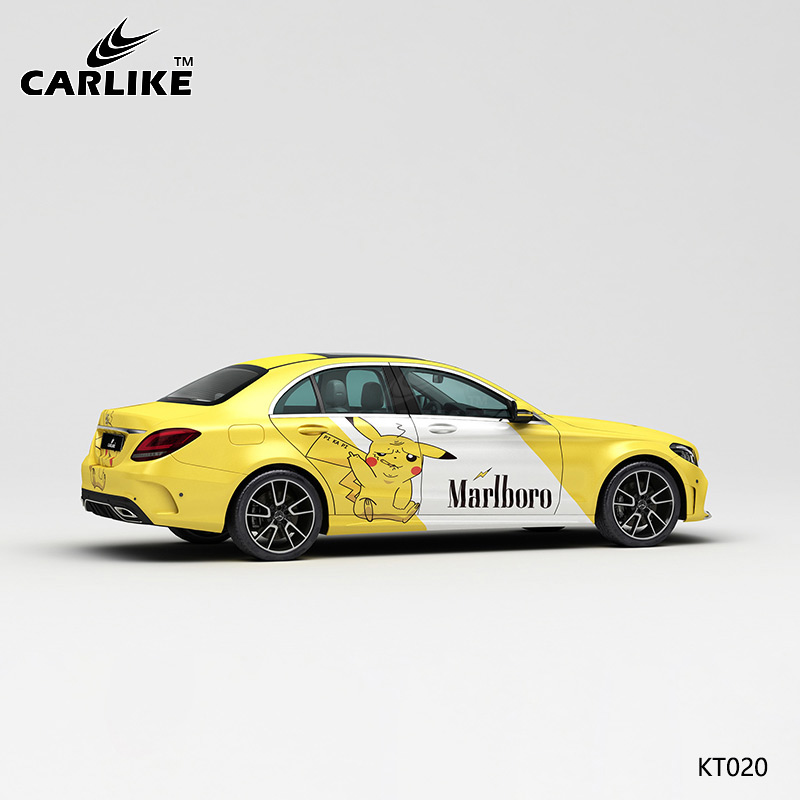 CARLIKE卡莱克™CL-KT-020奔驰邪恶皮卡丘万宝路香烟涂装整车彩绘