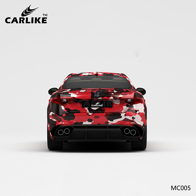 CARLIKE卡莱克™CL-MC-005阿尔法黑白红迷彩全车改色