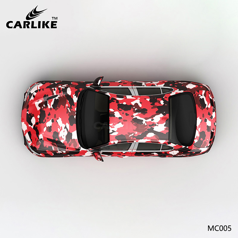 CARLIKE卡莱克™CL-MC-005阿尔法黑白红迷彩全车改色
