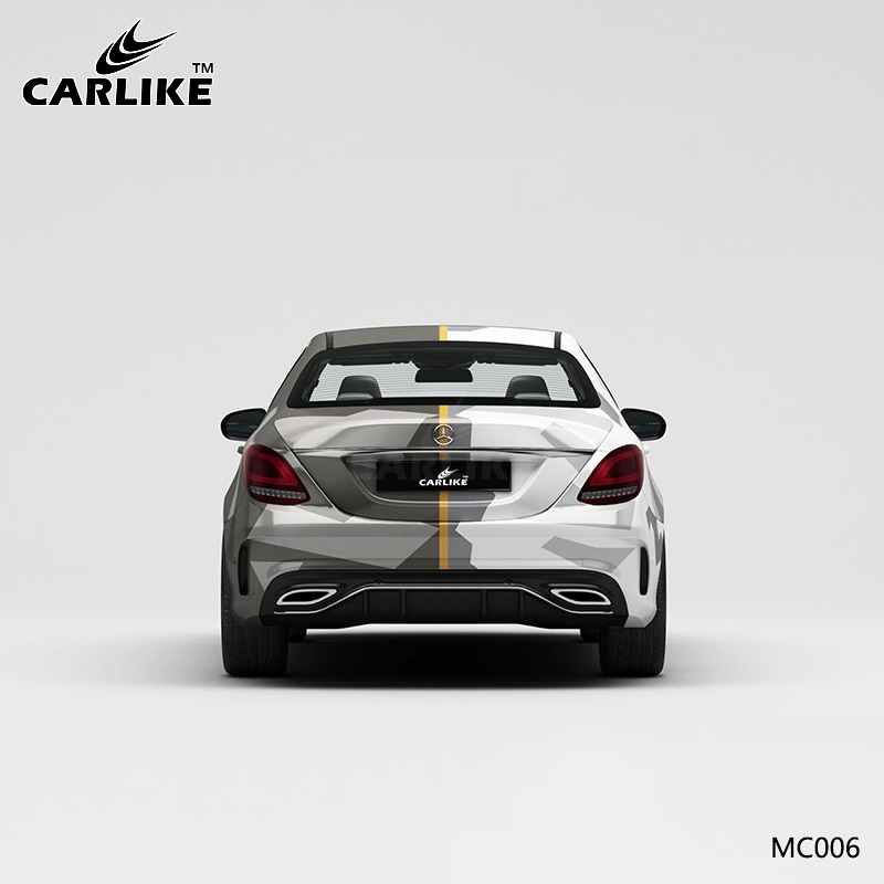 CARLIKE卡莱克™CL-MC-006奔驰黑白双拼迷彩全车贴膜