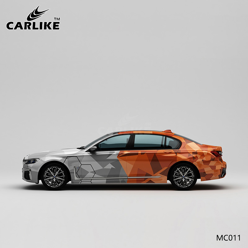 CARLIKE卡莱克™CL-MC-011宝马灰橙战斗迷彩车身彩绘