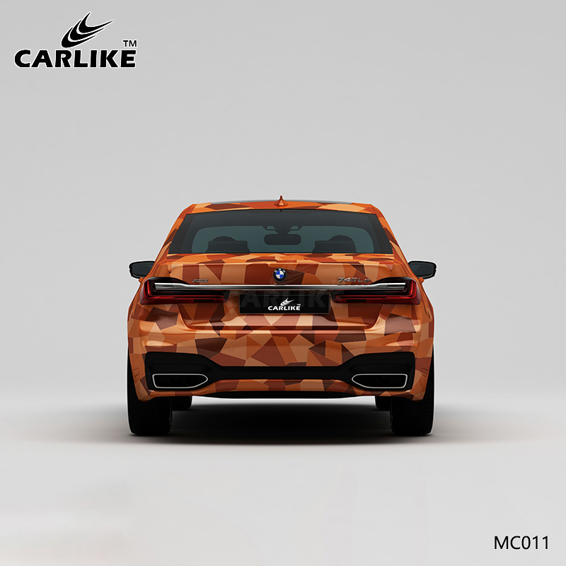 CARLIKE卡莱克™CL-MC-011宝马灰橙战斗迷彩车身彩绘