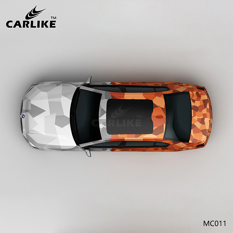 CARLIKE卡莱克™CL-MC-011宝马灰橙战斗迷彩车身彩绘