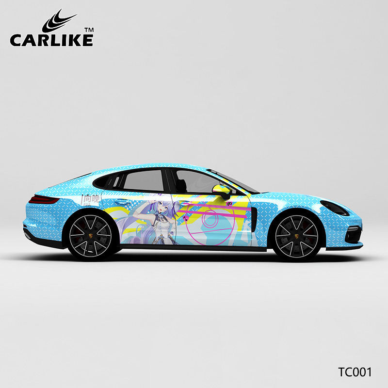 CARLIKE卡莱克™CL-TC-001保时捷A-SOUL向晚卡通涂装整车贴膜