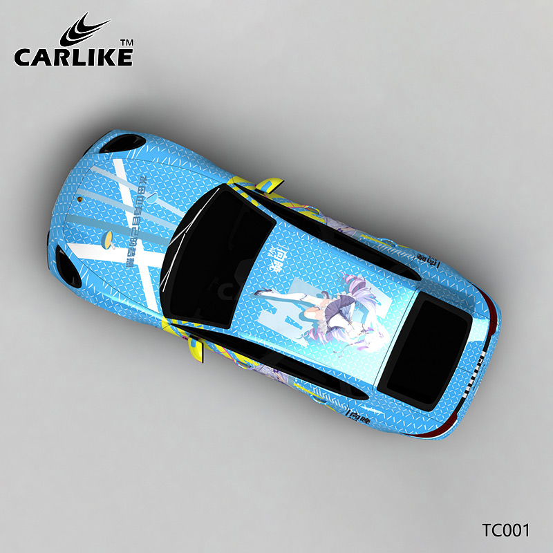 CARLIKE卡莱克™CL-TC-001保时捷A-SOUL向晚卡通涂装整车贴膜