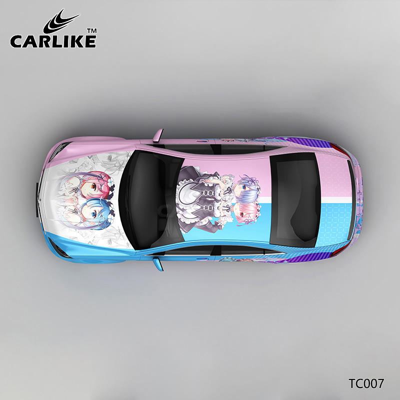 CARLIKE卡莱克™CL-TC-007奔驰蕾姆卡通涂装车身彩绘