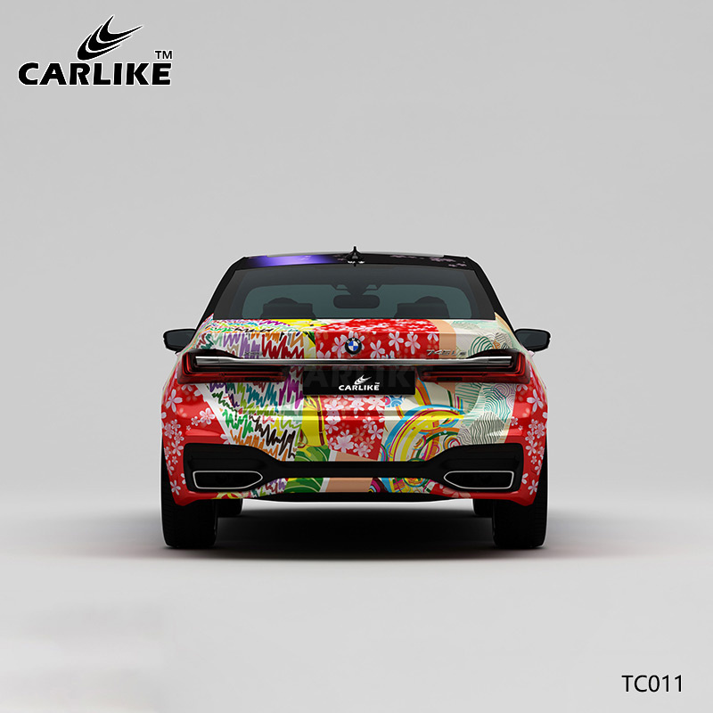 CARLIKE卡莱克™CL-TC-011宝马日系樱花卡通车身彩绘