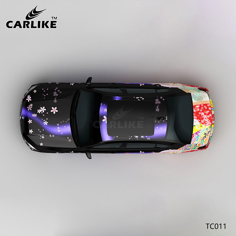 CARLIKE卡莱克™CL-TC-011宝马日系樱花卡通车身彩绘