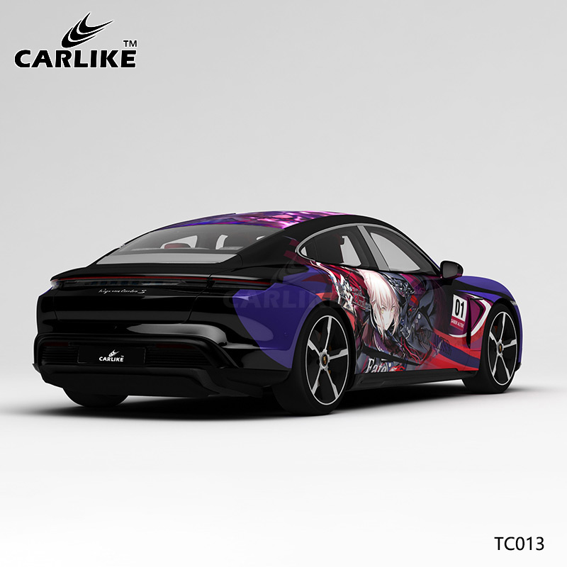 CARLIKE卡莱克™CL-TC-013保时捷紫黑美少女战士整车改色