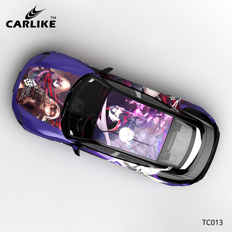 CARLIKE卡莱克™CL-TC-013保时捷紫黑美少女战士整车改色