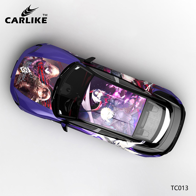 CARLIKE卡莱克™CL-TC-013保时捷紫黑美少女战士整车改色