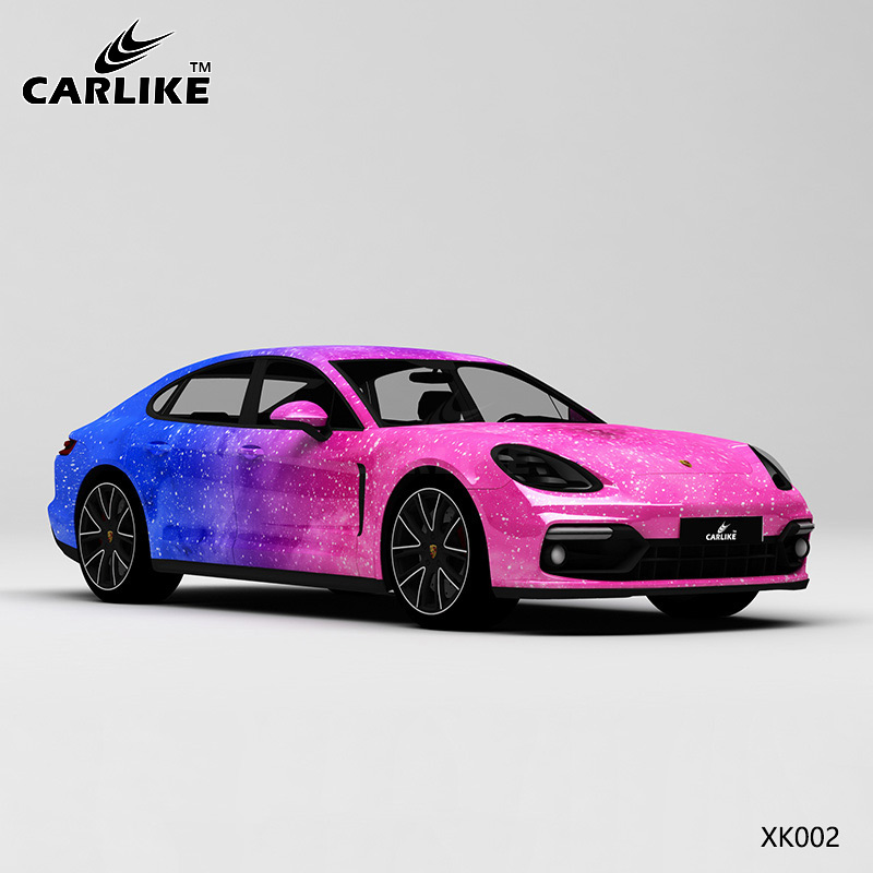 CARLIKE卡莱克™CL-XK-002保时捷粉蓝渐变星空全车改色